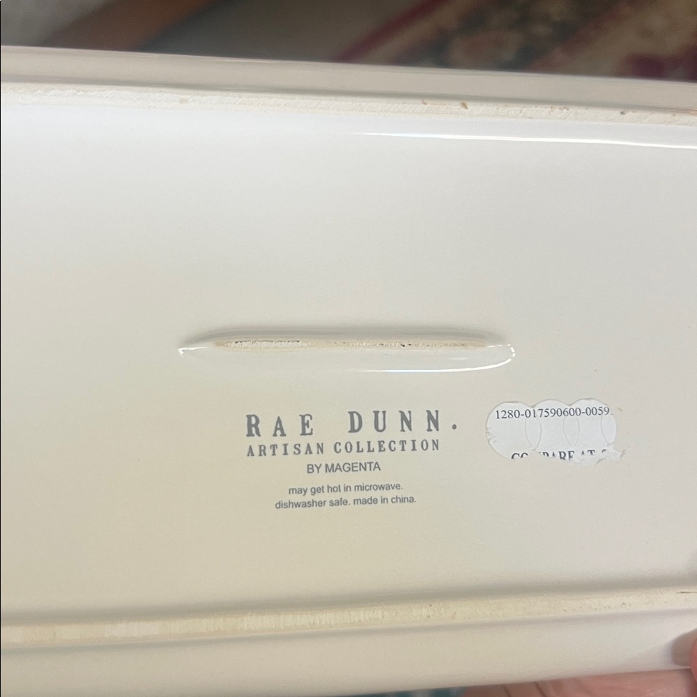 Rae Dunn White Ceramic Trays with HOPE and CALM Lettering - Picture 5 of 5
